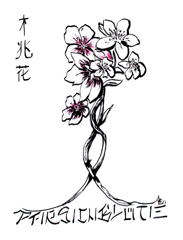 pfirsichblüte von tanita ti koko